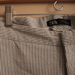ZARA STRIPED LINEN PANTS